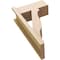 Ekena Millwork 7 1/2-in W x 16-in D x 28-in H Funston Block Rough Cedar Woodgrain TimberThane Outlooker, Primed Tan OUTUR075X16X28FST44RCPR - alternate 2